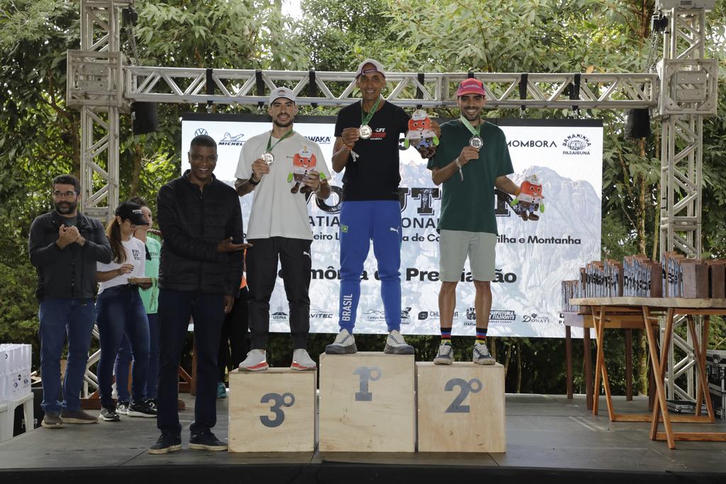 Pódio do Long Trail masculino no Brasileiro