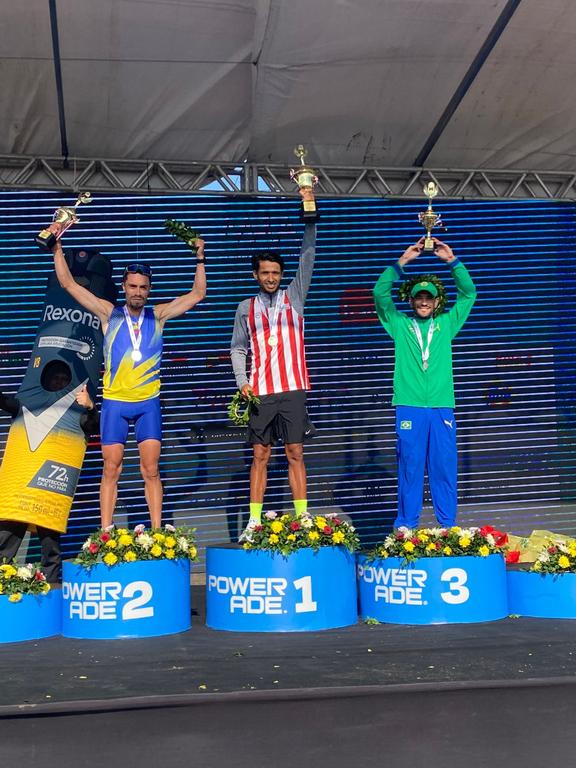 O pódio do Sul-Americano de Maratona tem brasileiro