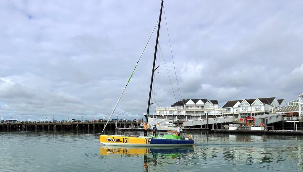 Barco Brasil a caminho da Rolex Fastnet Race
