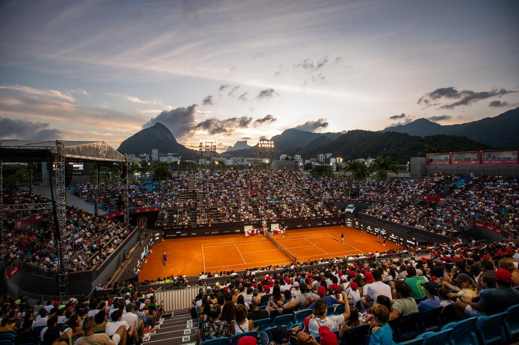 Quadra central do Rio Open