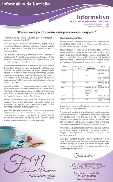 Informativo de Nutrição - 17/2017