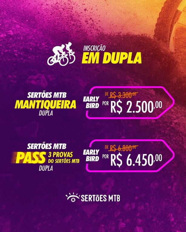 Categorias em dupla nas bikes convencionais também se beneficiam do desconto