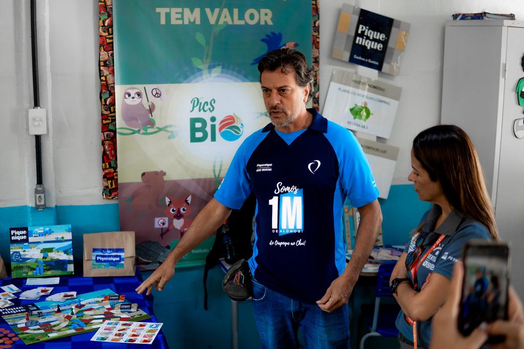 Luís Salvatore e Leonora Guedes acompanhando os projetos do IBS de perto