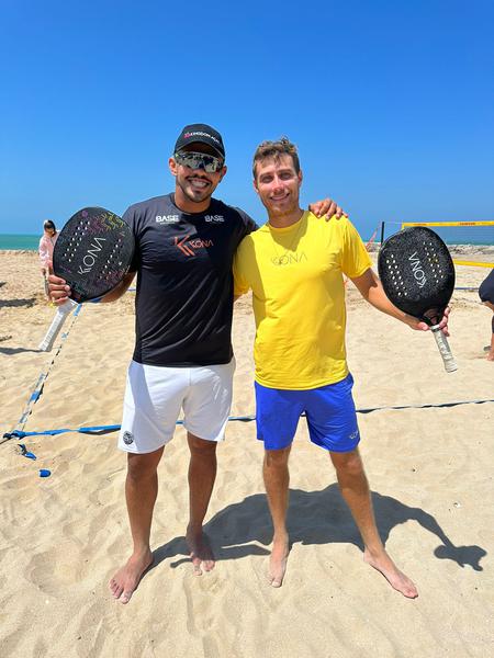Airton Rodrigues (à esquerda) e Daniel Schmitt